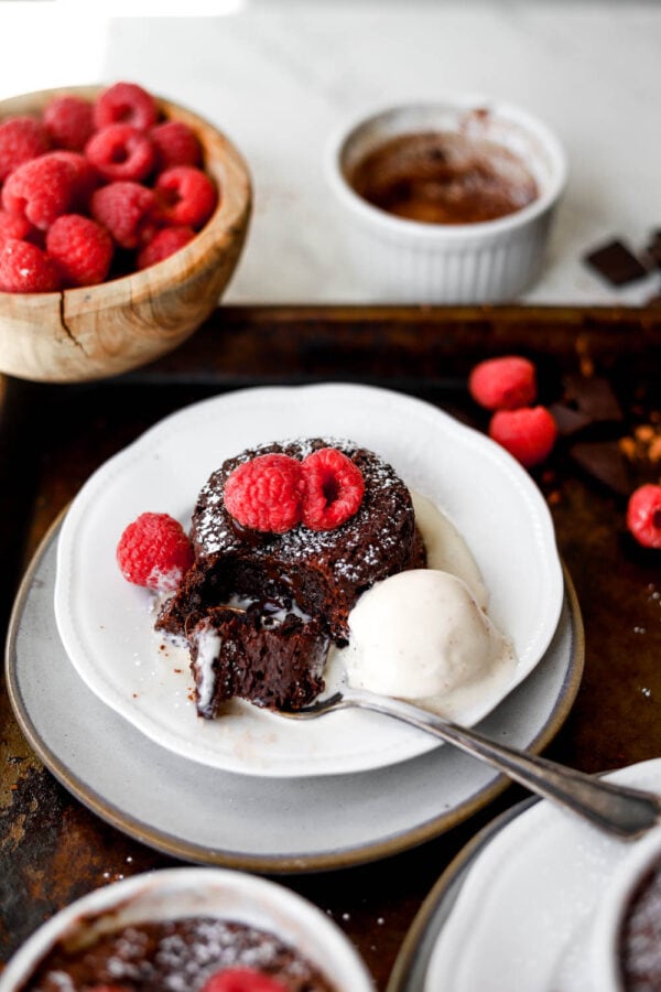 Flourless Molten Chocolate Cakes