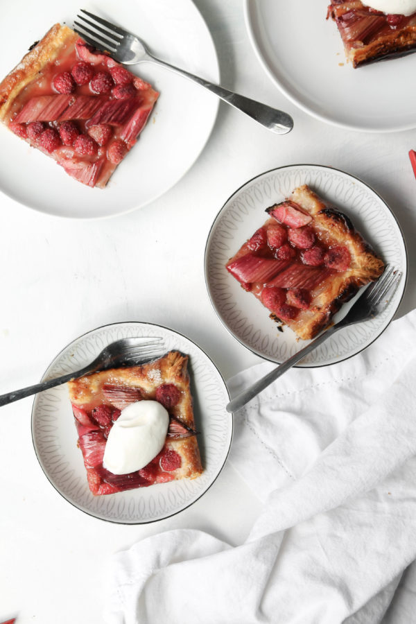 Raspberry Rhubarb Tart and At-home Wellness Retreat